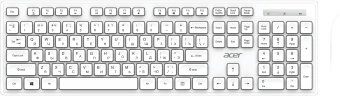 Клавиатура + мышь Acer OCC503 клав:белый мышь:белый USB беспроводная (ZL.ACC11.00L) - купить недорого с доставкой в интернет-магазине
