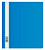 Папка-скоросшиватель Бюрократ Люкс -PSL20A5BLUE A5 прозрач.верх.лист пластик синий 0.14/0.18