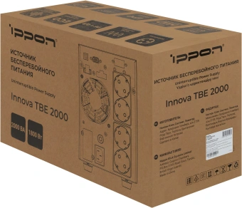 Источник бесперебойного питания Ippon Innova TBE 2000 1800Вт 2000ВА черный - купить недорого с доставкой в интернет-магазине