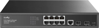Коммутатор Cudy GS2008S2 (L2) 8x1Гбит/с 2SFP управляемый - купить недорого с доставкой в интернет-магазине