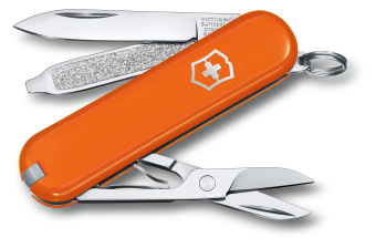 Нож перочинный Victorinox Classic SD Mango Tango (0.6223.83G) 58мм 7функц. подар.коробка - купить недорого с доставкой в интернет-магазине