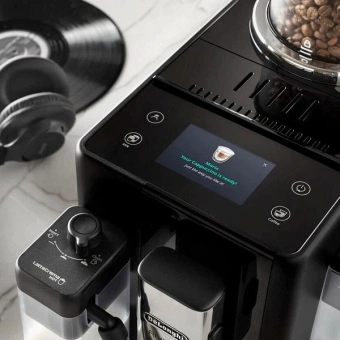 Кофемашина Delonghi Rivelia EXAM440.55.B 1450Вт серебристый/черный - купить недорого с доставкой в интернет-магазине