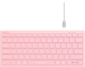 Клавиатура A4Tech Fstyler FBX51C розовый USB беспроводная BT/Radio slim Multimedia (FBX51C PINK) - купить недорого с доставкой в интернет-магазине