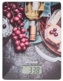 Весы кухонные электронные Hyundai HYS-KG211 макс.вес:5кг рисунок - купить недорого с доставкой в интернет-магазине