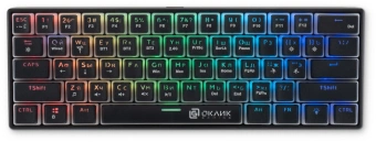 Клавиатура Оклик K763W механическая черный USB беспроводная BT/Radio Multimedia for gamer LED (1920548) кабель 1.5м - купить недорого с доставкой в интернет-магазине