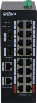 Коммутатор Dahua DH-HS3220-16GT-190 (L2) 18x1Гбит/с 4xКомбо(1000BASE-T/SFP) 2SFP 16PoE+ 190W неуправляемый - купить недорого с доставкой в интернет-магазине