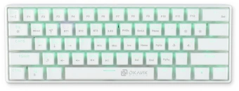 Клавиатура Оклик K763W механическая белый USB беспроводная BT/Radio Multimedia for gamer LED (1920562) кабель 1.5м - купить недорого с доставкой в интернет-магазине