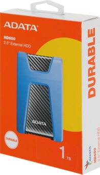 Жесткий диск A-Data USB3.0 1TB AHD650-1TU31-CBL HD650 DashDrive Durable 2.5" синий - цена, купить или заказать с доставкой в интернет-магазине Жесткий диск A-Data USB3.0 1TB AHD650-1TU31-CBL HD650 DashDrive Durable 2.5" синий - купить недорого с доставкой в интернет-магазине