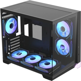 Корпус Formula Crystal Z4M Plus черный без БП mATX 2x120mm 1xUSB2.0 1xUSB3.0 audio bott PSU - купить недорого с доставкой в интернет-магазине