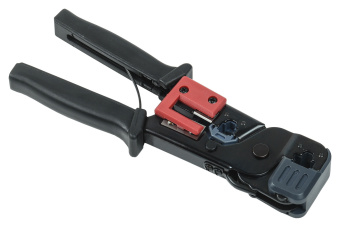 Инструмент обжимной ITK TM1-B10V для RJ-45/RJ-12/RJ-11 (упак:1шт) черный - купить недорого с доставкой в интернет-магазине