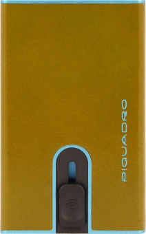 Чехол для кредитных карт Piquadro Blue Square PP4825B2BLR/G желтый натур.кожа - купить недорого с доставкой в интернет-магазине