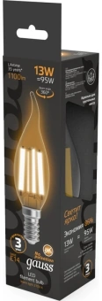 Лампа филам. Gauss Filament 13Вт цок.:E14 (упак.:1шт) (104801113) - купить недорого с доставкой в интернет-магазине