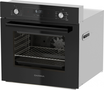 Духовой шкаф Электрический Darina 0V5 BDE 112 708 B1 черный/стекло черное - купить недорого с доставкой в интернет-магазине