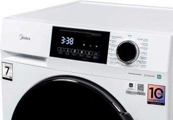 Стиральная машина Midea MFC3712BSW40/W класс: A загр.фронтальная макс.:7кг белый инвертор - купить недорого с доставкой в интернет-магазине