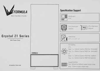 Корпус Formula Crystal Z1 PLUS черный без БП ATX 2x120mm 2xUSB2.0 1xUSB3.0 audio bott PSU - купить недорого с доставкой в интернет-магазине