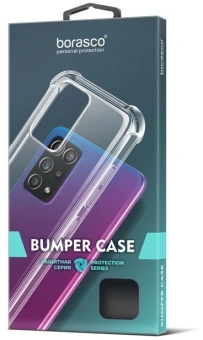 Чехол (клип-кейс) BoraSCO для Xiaomi Poco M6 4G Bumper Case прозрачный (73625) - купить недорого с доставкой в интернет-магазине