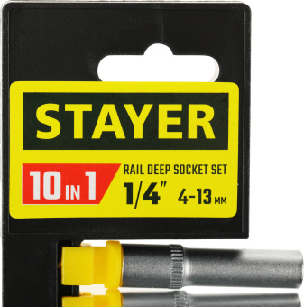 Набор торцевых головок Stayer 27759-H10 в комплекте 10 предметов - купить недорого с доставкой в интернет-магазине