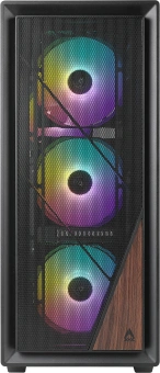 Корпус Azza Forest черный без БП ATX 4x120mm 4x140mm 2xUSB3.0 audio bott PSU - купить недорого с доставкой в интернет-магазине