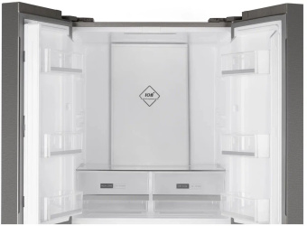 Холодильник Weissgauff WCD 450 X NoFrost Inverter 2-хкамерн. нержавеющая сталь инвертер - купить недорого с доставкой в интернет-магазине