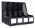 Лоток вертикальный Deli E9846BLACK для бумаг 326х275х257мм черный пластик - купить недорого с доставкой в интернет-магазине