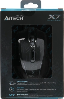 Мышь A4Tech X87 черный оптическая 2400dpi USB 8but (X87 (MAZE)) - купить недорого с доставкой в интернет-магазине