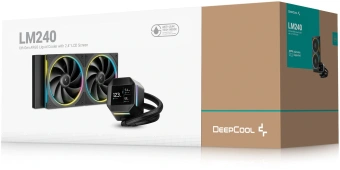 Система водяного охлаждения Deepcool LM240 ARGB Soc-AM5/AM4/1200/1700/1851 черный 4-pin 19-36dB Al LCD 220W 1404gr Ret (R-LM240-BKDMMC-1) - купить недорого с доставкой в интернет-магазине