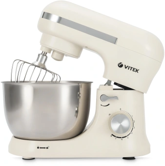 Миксер планетарный Vitek VT-PM0110 1500Вт кремовый - купить недорого с доставкой в интернет-магазине
