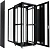 Шкаф серверный Cabeus (ND-05C-42U80/100-BK) напольный 42U 800x1000мм пер.дв.перфор. задн.дв.перфор. 800кг RAL 7035 900мм 132кг 220град. 2055мм IP20 сталь
