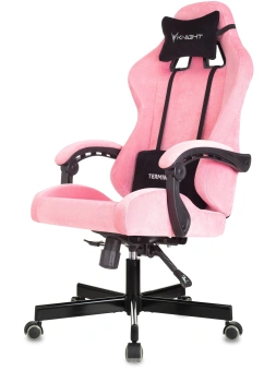 Кресло игровое Knight Terminator розовый Velvet 36 крестов. металл - купить недорого с доставкой в интернет-магазине