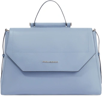 Деловая сумка женская Piquadro Circle BD6778W92/AZ3 с отделением для ноутбука 14" голубая натур.кожа - купить недорого с доставкой в интернет-магазине