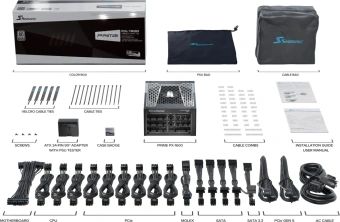 Блок питания Seasonic ATX 1600W Prime PX-1600 Gen.5 80+ platinum (20+4pin) APFC 135mm fan 18xSATA Cab Manag RTL - купить недорого с доставкой в интернет-магазине