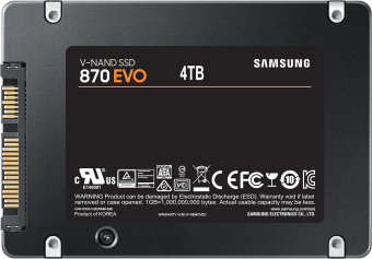 Накопитель SSD Samsung SATA-III 4TB MZ-77E4T0B/EU 870 EVO 2.5" - купить недорого с доставкой в интернет-магазине