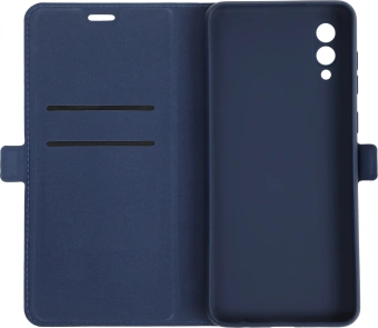 Чехол (флип-кейс) DF для Samsung Galaxy A02 sFlip-85 синий (DF SFLIP-85 (BLUE)) - купить недорого с доставкой в интернет-магазине