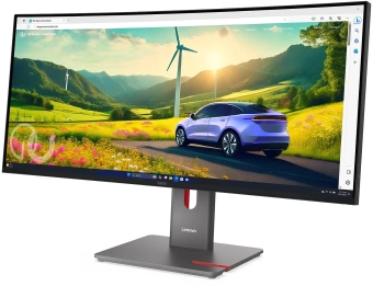 Монитор Lenovo 34" ThinkVision P34wd-40 черный IPS LED 21:9 HDMI M/M HAS Piv 350cd 178гр/178гр 3440x1440 120Hz DP WQ USB 10кг - купить недорого с доставкой в интернет-магазине