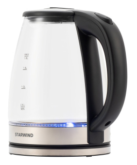 Чайник электрический Starwind SKG4777 1.8л. 2000Вт черный/прозрачный корпус: стекло - цена, купить или заказать с доставкой в интернет-магазине Чайник электрический Starwind SKG4777 1.8л. 2000Вт черный/прозрачный корпус: стекло - купить недорого с доставкой в интернет-магазине