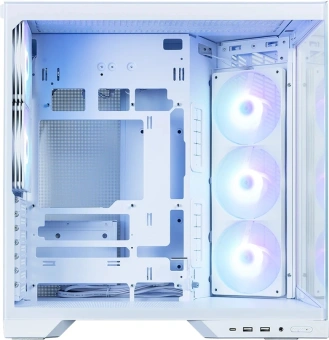 Корпус Zalman D50 белый без БП ATX 11x120mm 2x140mm 2xUSB3.0 audio bott PSU - купить недорого с доставкой в интернет-магазине