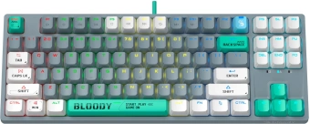 Клавиатура A4Tech S87 Energy механическая серый USB for gamer LED (S87 USB ENERGY ASH) кабель 1.8м - купить недорого с доставкой в интернет-магазине