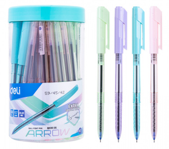 Ручка шариков. Deli Arrow EQ03036-1 прозрачный/ассорти d=0.7мм син. черн. (1шт) ассорти - цена, купить или заказать с доставкой в интернет-магазине Ручка шариков. Deli Arrow EQ03036-1 прозрачный/ассорти d=0.7мм син. черн. (1шт) ассорти - купить недорого с доставкой в интернет-магазине