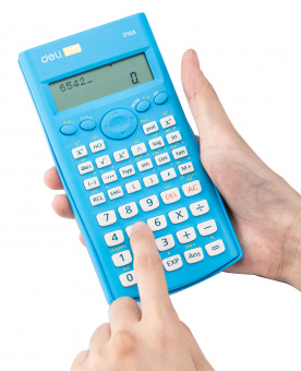 Калькулятор научный Deli E1710A/BLU синий 10+2-разр. - купить недорого с доставкой в интернет-магазине