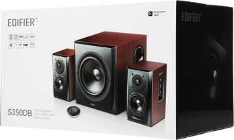 Колонки Edifier S350DB 2.1 коричневый/орех 150Вт BT - купить недорого с доставкой в интернет-магазине