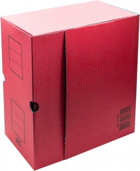 Короб архивный Silwerhof микрогофрокартон корешок 150мм красный (упак.:3шт) - купить недорого с доставкой в интернет-магазине