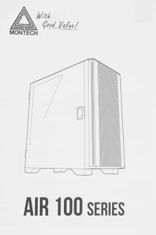Корпус Montech Air 100 Lite белый без БП mATX 6x120mm 4x140mm 1xUSB2.0 2xUSB3.0 audio bott PSU - купить недорого с доставкой в интернет-магазине