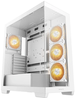 Корпус Deepcool CG580 4F WH белый без БП ATX 8x120mm 3x140mm 1xUSB3.0 audio bott PSU - купить недорого с доставкой в интернет-магазине
