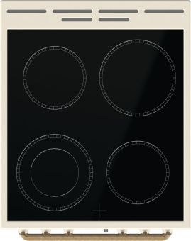 Плита Электрическая Gorenje GECS5B70CLI бежевый стеклокерамика (без крышки) - купить недорого с доставкой в интернет-магазине