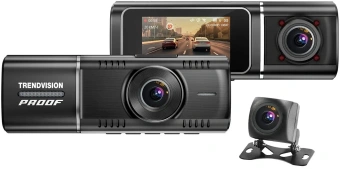 Видеорегистратор TrendVision Proof Ultra черный 2160x3840 2160p 170гр. GPS SA230D - купить недорого с доставкой в интернет-магазине