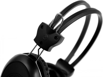 Наушники с микрофоном A4Tech HS-30 черный 2м мониторные оголовье - купить недорого с доставкой в интернет-магазине
