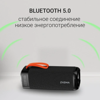 Колонка порт. Digma D-PS1522 черный 60W 2.0 BT 10м 3000mAh (PS1522B) - купить недорого с доставкой в интернет-магазине