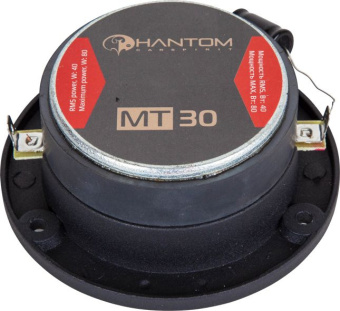 Колонки автомобильные Phantom MT30 (без решетки) 80Вт 98дБ 4Ом 2.5см (1дюйм) (ком.:2кол.) твитер - купить недорого с доставкой в интернет-магазине