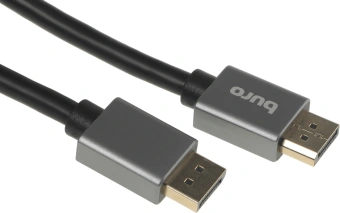 Кабель аудио-видео Buro V1.4 DisplayPort (m)/DisplayPort (m) 3м. позолоч.конт. черный (BHP-DPP-1.4-3G) - купить недорого с доставкой в интернет-магазине