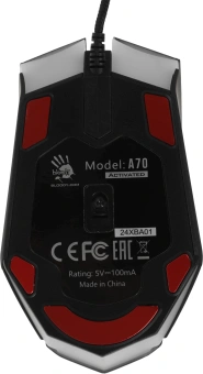 Мышь A4Tech Bloody A70A черный оптическая 6200dpi USB 7but (A70 ACTIVATED) - купить недорого с доставкой в интернет-магазине